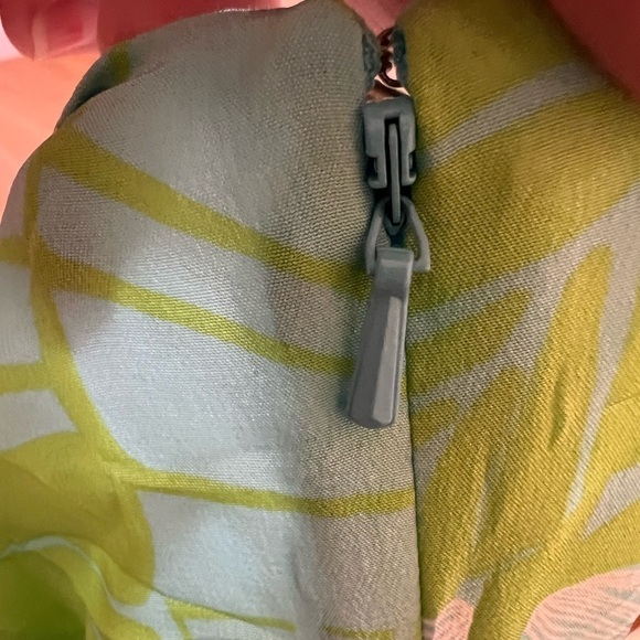 Lilly Pulitzer Floral Green Blue Halter Top - Picture 6 of 6